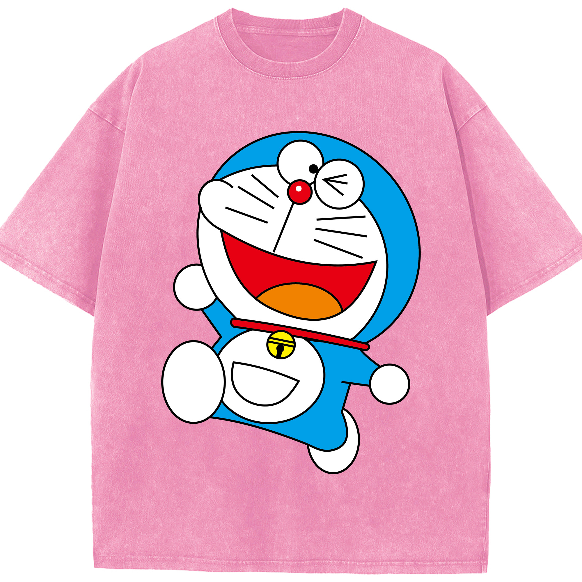 （画像用） ドラえもん Doraemon 綿100% ヴィンテージ風 半袖Tシャツ（フロントプリント）